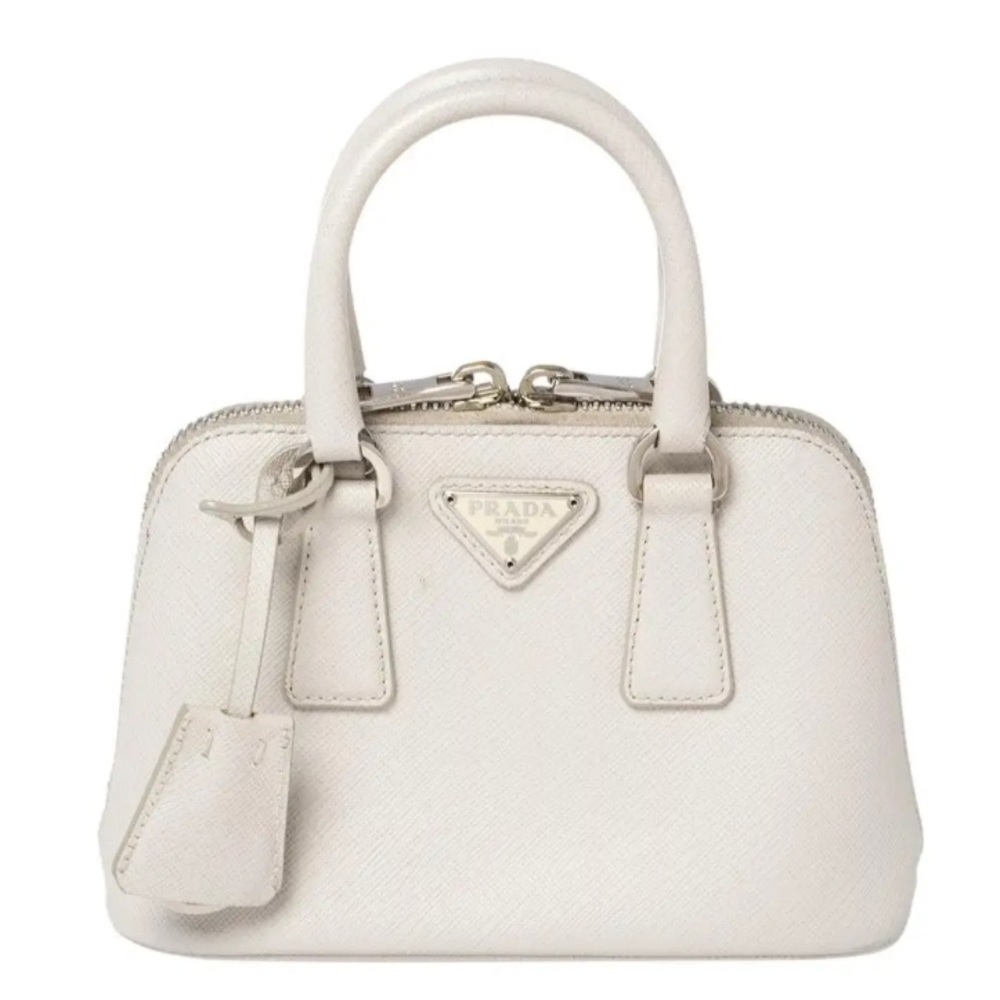 Prada White Leather Handbag